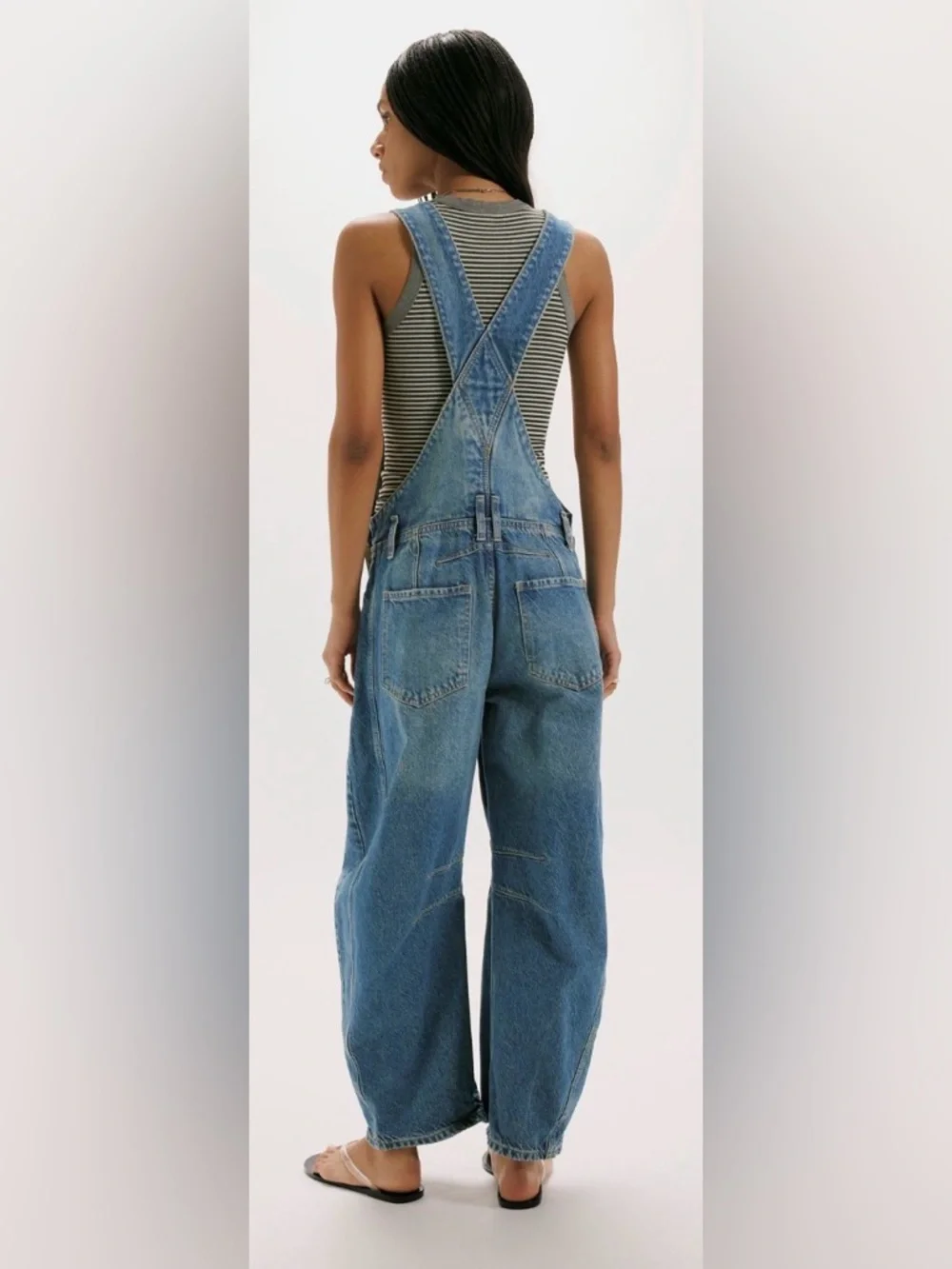 We The Free Good Luck Barrel Overalls size XL in Ultra Light Beam - Picture 3 of 10